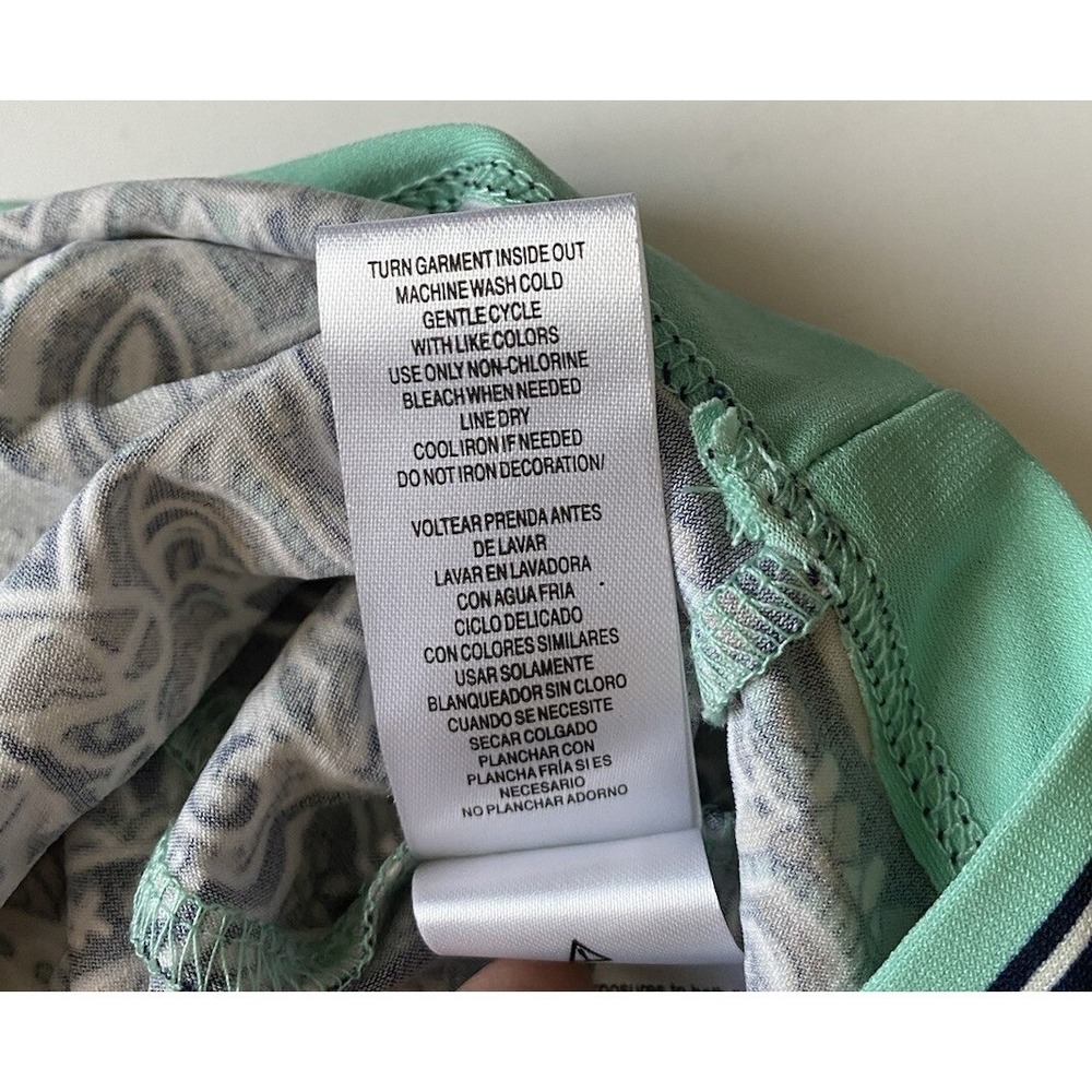 Paisley Size2X Dress Aqua Blue‎ Black White Career Studio One New York NWT Comfy - Picture 8 of 10